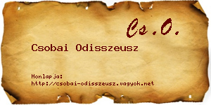Csobai Odisszeusz névjegykártya